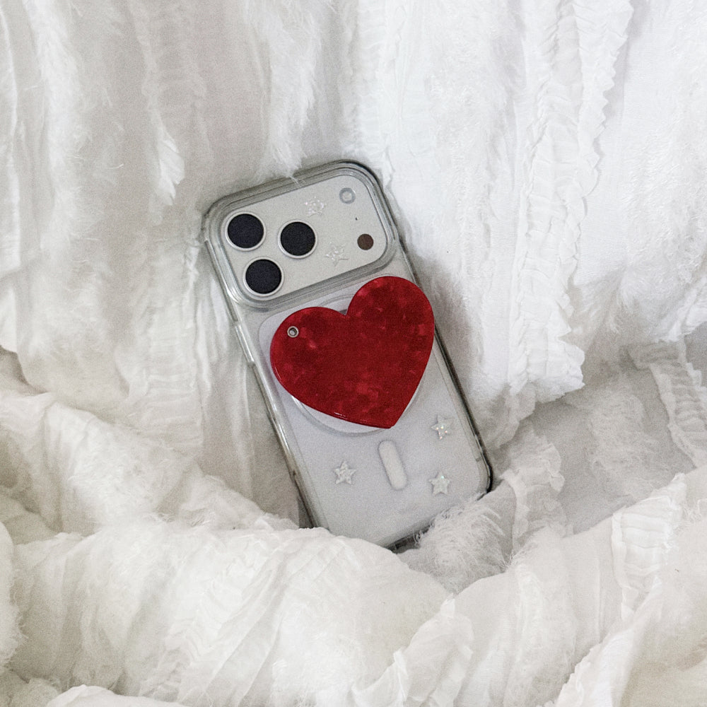 MAGSAFE HEART MIRROR TOK_CRUMBLE RED