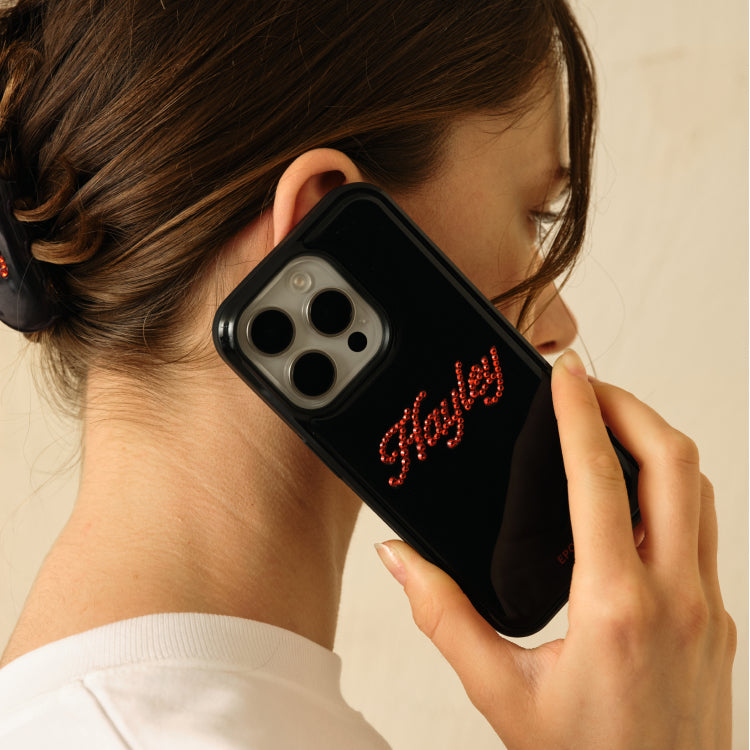 Swarovski® CUSTOM GLOW PHONE CASE_BLACK