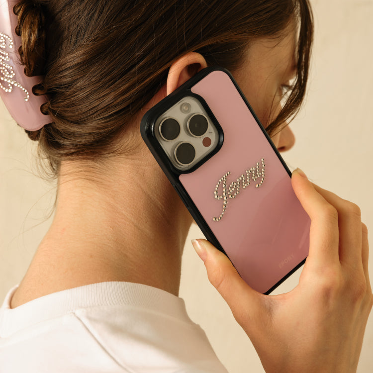 Swarovski® CUSTOM GLOW PHONE CASE_PEACH JAM