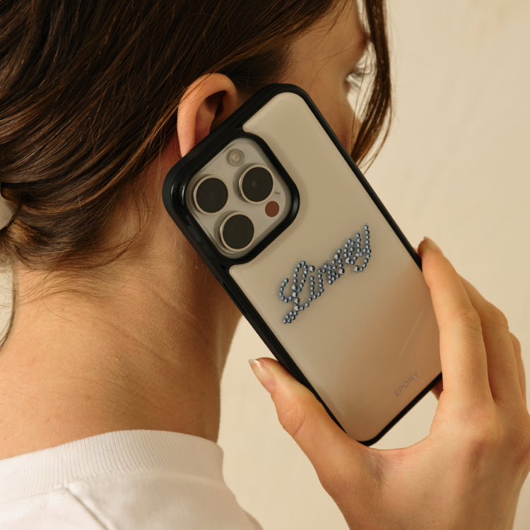 Swarovski® CUSTOM GLOW PHONE CASE_IVORY