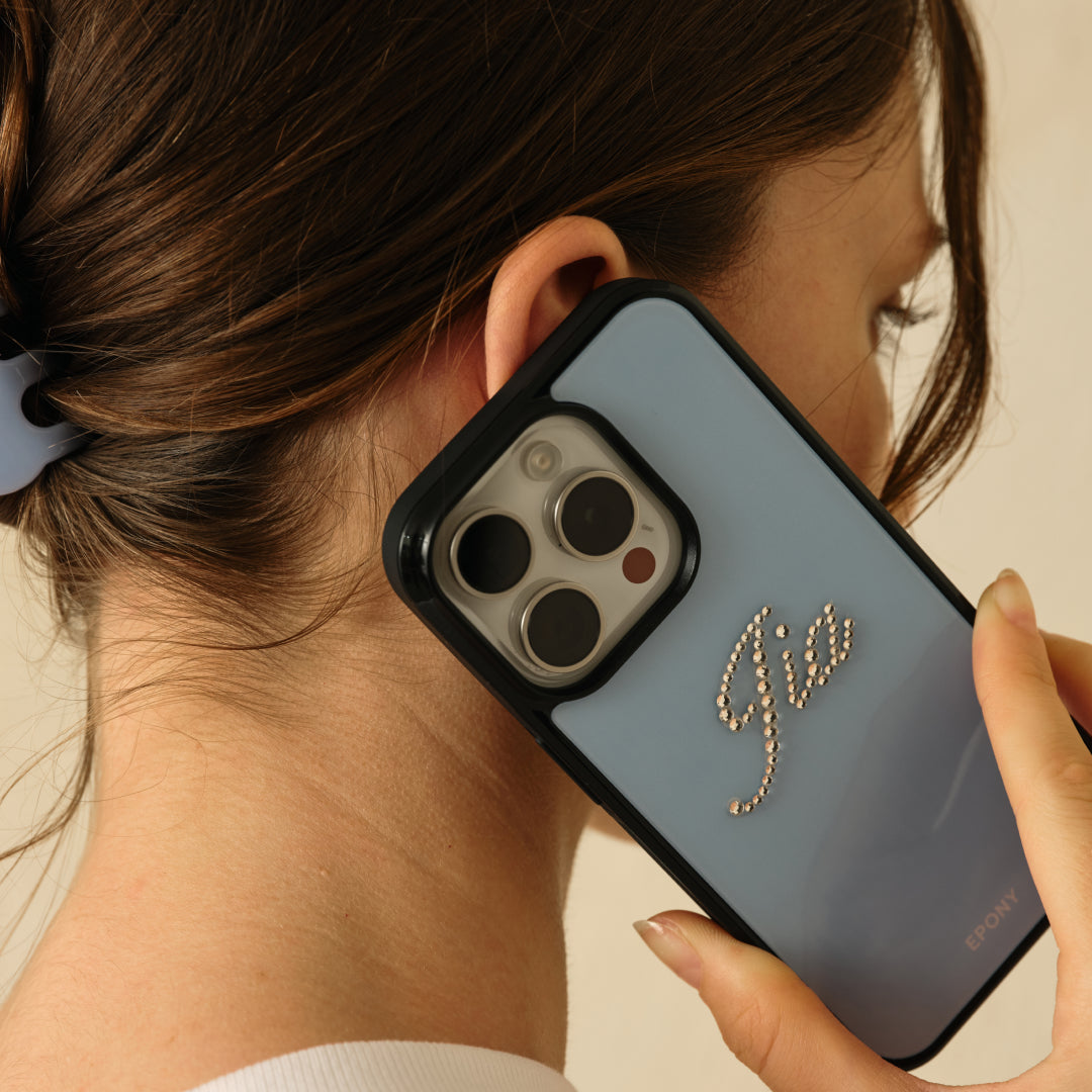 Swarovski® CUSTOM GLOW PHONE CASE_SOAP BLUE