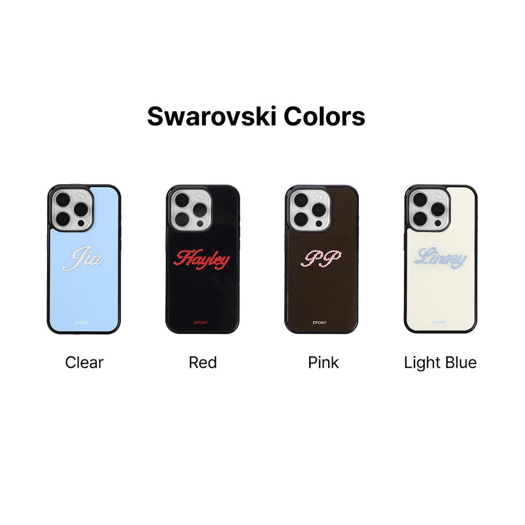 Swarovski® CUSTOM GLOW PHONE CASE_BLACK