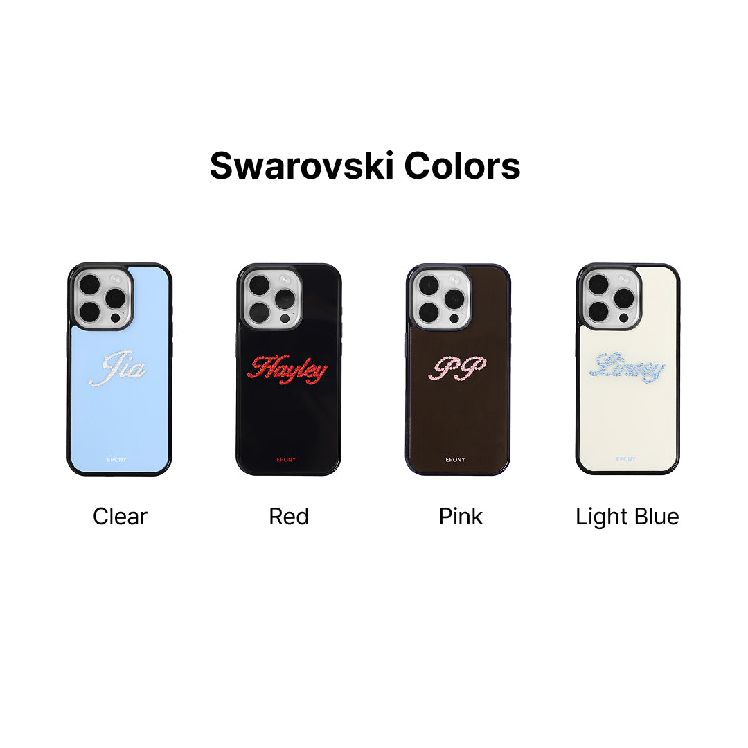 Swarovski® CUSTOM GLOW PHONE CASE_BLACK