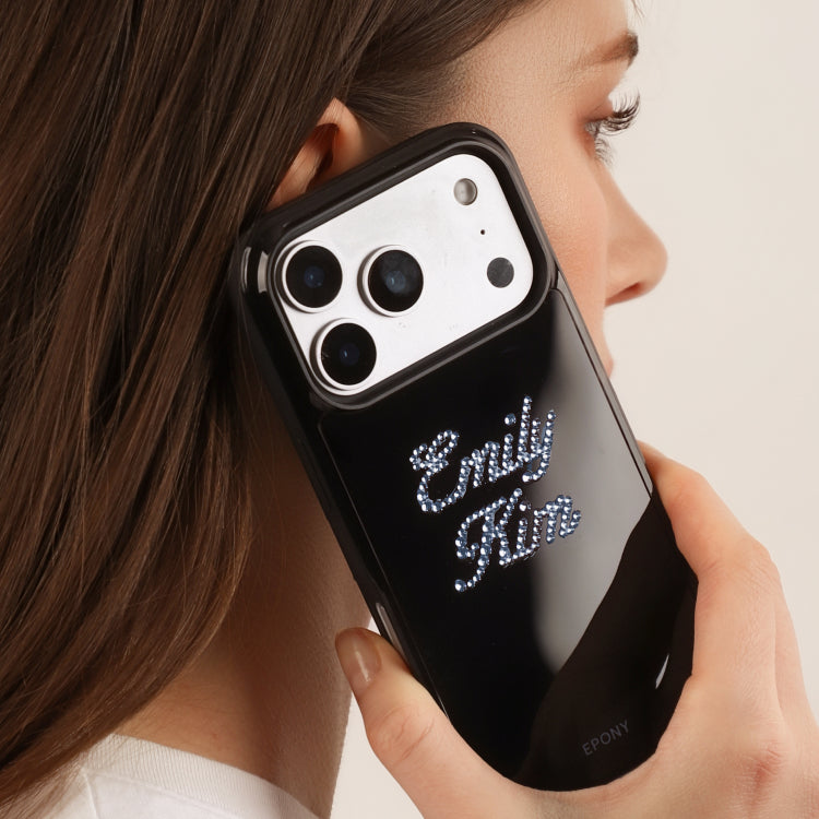 [Two-line initials]Swarovski CUSTOM GLOW PHONE CASE