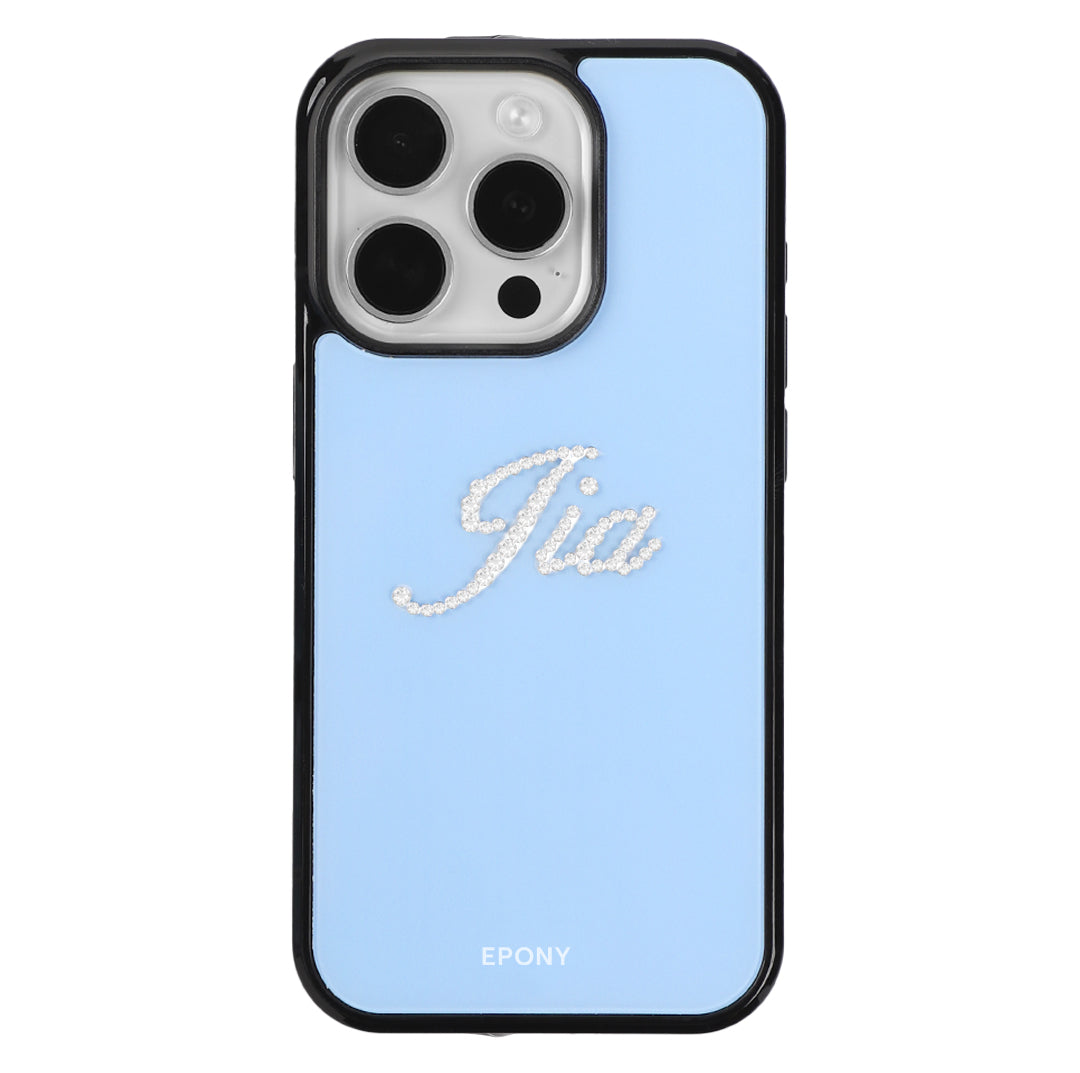 Swarovski® CUSTOM GLOW PHONE CASE_SOAP BLUE