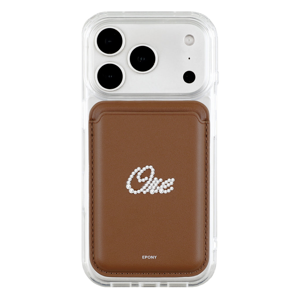 Swarovski CUSTOM GLOW MAGSAFE POCKET_CAMEL BROWN